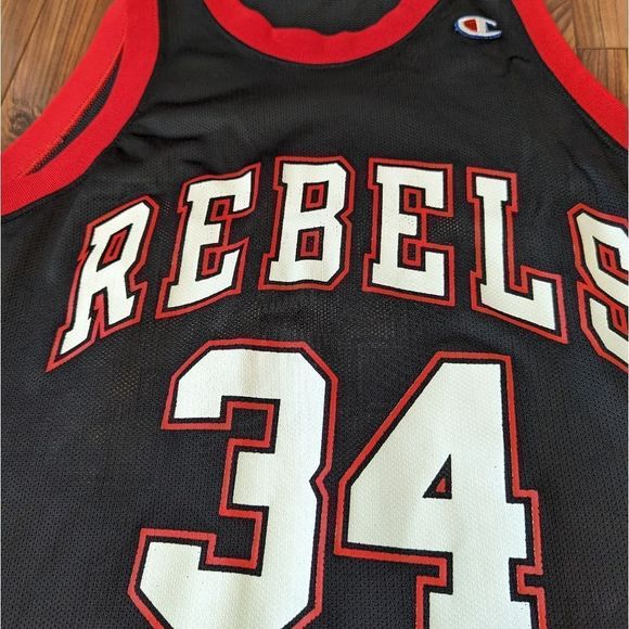 Rare Vintage Champion Size 40 Med UNLV Rebels Isaiah JR Rider Basketball Jersey - Picture 9 of 9